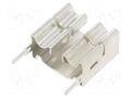 Heatsink: moulded; TO220; natural; L: 11mm; W: 22mm; H: 19mm; 20K/W ALUTRONIC CK985/SN