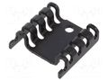 Heatsink: moulded; TO220; black; L: 7mm; W: 24mm; H: 20mm; 21K/W ALUTRONIC FI302/SE