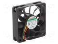 Fan: DC; axial; 12VDC; 60x60x15mm; 44.62m3/h; 34.2dBA; Vapo; 4700rpm SUNON MF60151V1-G99-A