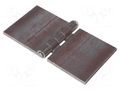Hinge; Width: 160mm; steel; H: 80mm; without coating,for welding ELESA+GANTER GN1366ST160-80A-BL