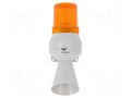 Signaller: lighting-sound; 230÷240VAC; bulb BA15D; orange; IP43 AUER SIGNAL 710111113