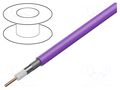 Wire: coaxial; RG59 mini; 1x23AWG; wire; Cu; PVC; violet; 305m BELDEN 1855A.0071000
