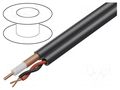 Wire: coaxial; hybrid,RG59; black; wire,stranded; Cu; -30÷75°C BELDEN 549945.010500