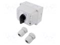 Switch: cam switch; Stabl.pos: 3; 16A; L-0-P; flush mounting; Pos: 3 SPAMEL LK16R-3-8368-OB2