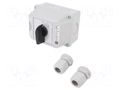 Switch: cam switch; Stabl.pos: 2; 40A; 0-1; flush mounting; Poles: 3 SPAMEL LK40-2-8211-OB2