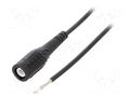 Test lead; 60VDC; 30VAC; 3A; BNC plug,free end; Len: 1m; black ELECTRO-PJP PJP7145-50-100N