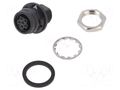 Connector: circular; push-pull; socket; PIN: 6; 2A; HR30; soldering HIROSE HR30-6R-6S-71