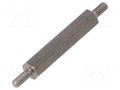 Screwed spacer sleeve; 25mm; Ext.thread: M2,5; hexagonal DREMEC TMM-M2.5X25/DR442