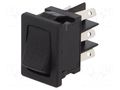 ROCKER; DPDT; Pos: 2; ON-ON; 10A/125VAC; black; DM C&K DM61J12S205Q