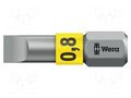 Screwdriver bit; slot; 5.5x0.8mm; Overall len: 25mm; BiTorsion WERA WERA.05056064001