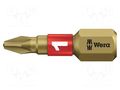 Screwdriver bit; Phillips; PH1; Overall len: 25mm; BiTorsion WERA WERA.05056410001