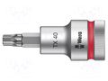 Socket; socket spanner,Torx®; Size: TX40; 1/2"; 60mm; Zyklop WERA WERA.05003834001