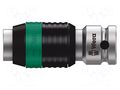 Adapter; hexagon 1/4"- E6,3 / square 1/4"; 37mm WERA WERA.8784A1