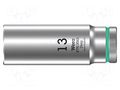 Socket; 6-angles,socket spanner; HEX 13mm; 3/8"; 8790 HMB Deep WERA WERA.05004535001