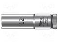 Socket; 6-angles,socket spanner; HEX 12mm; 3/8"; 8790 HMB Deep WERA WERA.05004534001