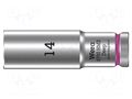 Socket; 6-angles,socket spanner; HEX 14mm; 3/8"; 8790 HMB Deep WERA WERA.05004536001