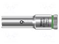 Socket; 6-angles,socket spanner; HEX 9mm; 3/8"; 8790 HMB Deep WERA WERA.05004531001