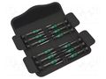 Precision; hex key,Phillips,slot,Torx®; tool steel; case; 12pcs. WERA WERA.MS12SB1
