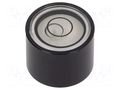 Spirit level; H: 13mm; aluminium; Body: black; bull's eye levels ELESA+GANTER GN2280-ALS-17-K30