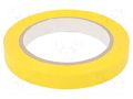 Tape: electrical insulating; W: 15mm; L: 66m; Thk: 0.06mm; yellow H-OLD HOLD-P.34-15-66/YL