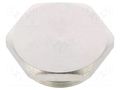 Stopper; M25; 1.5; IP68; brass; Plating: nickel; V-NE-Ms; Seal: FKM HUMMEL HUMMEL-1157250050
