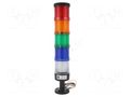 Signalling column; red/orange/green/blue/white; LED; 24VDC; IP65 SPAMEL LT70-5-24