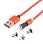 USB CABLE, 2.0 TYPE A PLUG-LIGHTNIN/PLUG CAU2A-3IN1MAG-2M