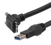 USB CABLE, 3.0 A PLUG-R/A MICRO B PLUG CAU3HFA-90UMBV-2M