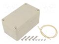 Enclosure: multipurpose; X: 65mm; Y: 115mm; Z: 55mm; Ritec; ABS; beige HAMMOND HM-RZ0308