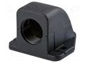 Connector; angular; M16; IP65; polyamide; black; KF-G HUMMEL HUMMEL-1312160150