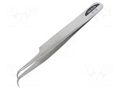 Tweezers; 120mm; universal; Blades: curved; Blade tip shape: sharp ENGINEER FUT.PT-06