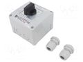Switch: cam switch; Stabl.pos: 3; 16A; L-0-P; flush mounting; Pos: 3 SPAMEL SK16-3-8368-OB11