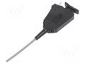 Clip-on probe; pincers type; 1A; 60VDC; black; 0.8mm; 30VAC ELECTRO-PJP PJ6606-080-B