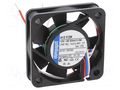 Fan: DC; axial; 12VDC; 40x40x10mm; 8.88m3/h; 26dBA; slide; 6000rpm EBM-PAPST 412F/2H-136