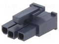 connector MiniFit Jr. 3Ckt Recept. Hsg V-2 Black MOLEX MX-50-29-1662