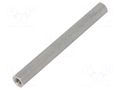 Screwed spacer sleeve; 100mm; Int.thread: M6; hexagonal DREMEC TFF-M6X100/DR149