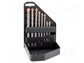 Drill set; steel; metal case; PROFI KERAMO; ceramics,glass; 8pcs. ALPEN-MAYKESTAG ALP.22700208100