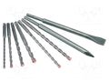 Drill set; for concrete; steel; F4 FORTE; 8pcs. ALPEN-MAYKESTAG ALP.500008100