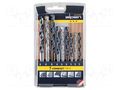 Drill set; plastic cassette; concrete,wood,metal,wall,steel ALPEN-MAYKESTAG ALP.802102100