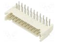Connector: wire-board; socket; male; PIN: 22; 2A; 100V; angled; THT ADAM TECH 2SHDC22TR
