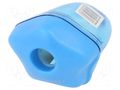 Pencil sharpener; single,with container; mix colours; plastic KEYROAD KEYROAD-TEMP