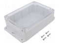 Enclosure: multipurpose; X: 121mm; Y: 171mm; Z: 55mm; polycarbonate GAINTA G214CMF-IP67