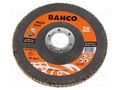 Flap grinding wheels; Ø: 125mm; Øhole: 22.23mm; Granularity: 80 BAHCO SA.3926-125IM-C80