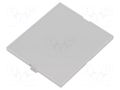 Front panel; grey; MODULBOX ITALTRONIC IT-P05030201P.BL