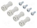 Set of screws; MNX; for covers; grey FIBOX MBS-LH