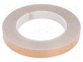 Tape: electrically conductive; ESD; L: 33m; W: 15mm; Thk: 0.05mm STATICTEC PRT-STP1415