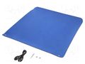 Mat: bench; ESD; blue (dark); L: 0.6m; Width: 0.6m; Thick: 2mm STATICTEC PRT-STW434020