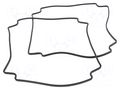 Gasket; -40÷150°C; Gasket material: silicone rubber; 2pcs. HAMMOND HM-1590Z231G