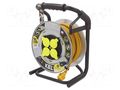 Extension lead; 3x2.5mm2; reel,with non-rotating sockets; 25m KEL W-99260