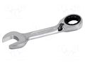 Wrench; combination spanner,with ratchet; 10mm; tool steel BAHCO SA.10RM-10